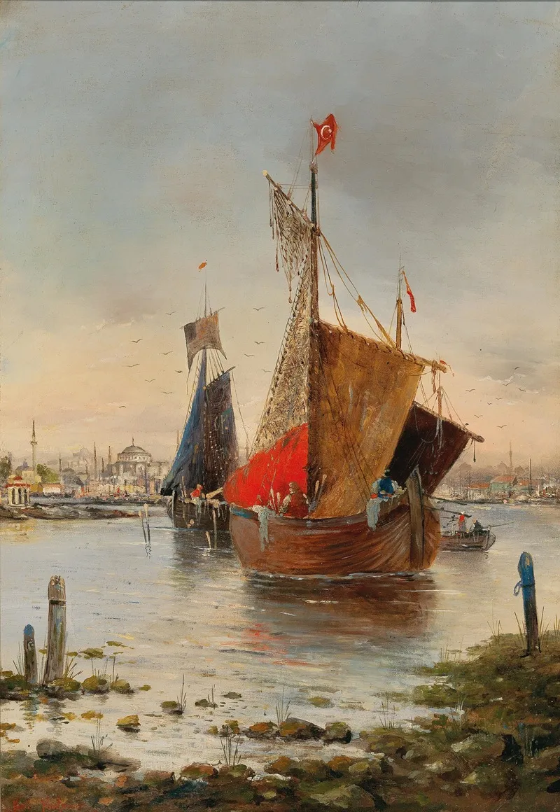 Scene Of Constantinople Wall Art by Karl Kaufmann - High-Resolution Digital Print