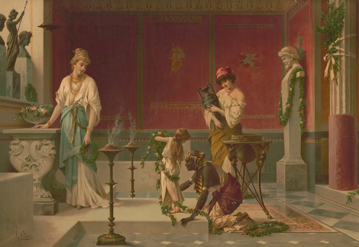 Scene Pompejenne Wall Art by Muller, Luchsinger &amp; Co. - High-Resolution Digital Print
