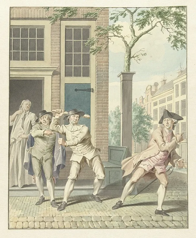 Scene Uit Pefroen Met Het Schaapshoofd Wall Art by Jacobus Buys - High-Resolution Digital Print