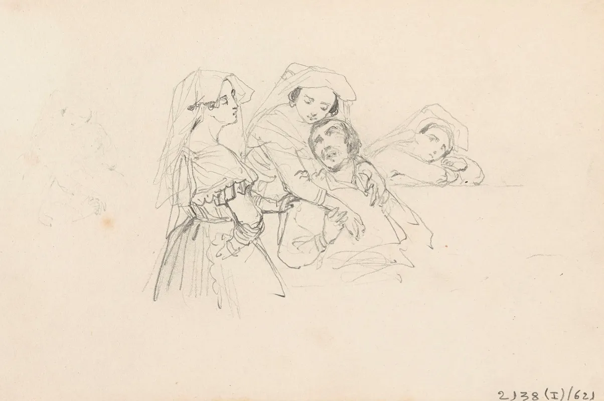 Scene With A Man And Three Women