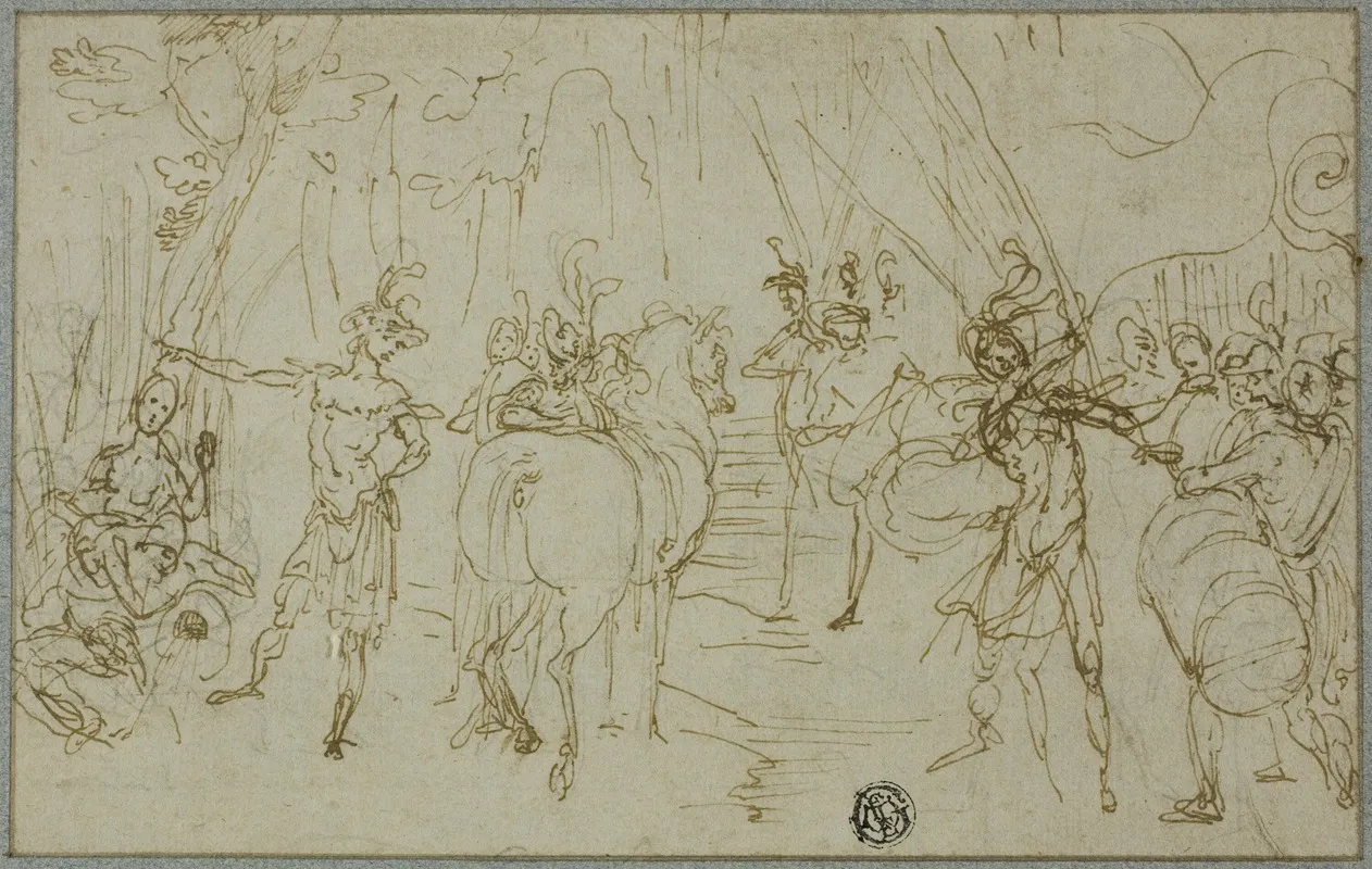 Scene With Soldiers