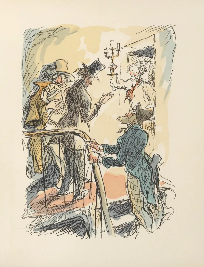 Scenes De La Vie De Boheme Pl 03 Wall Art by Hautot - High-Resolution Digital Print