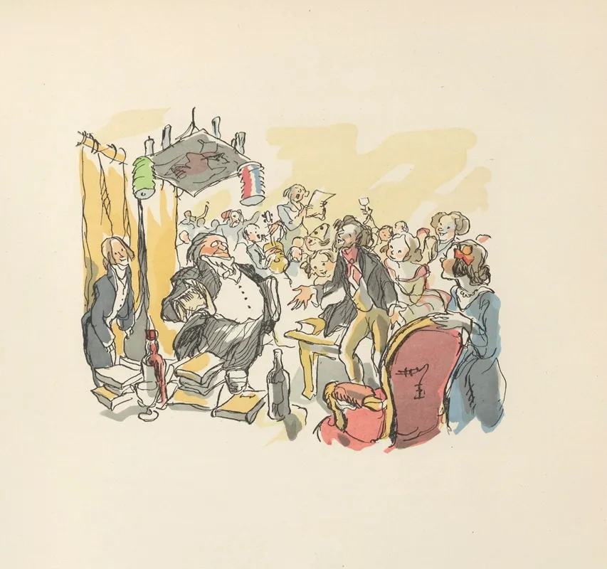 Scenes De La Vie De Boheme Pl 09 Wall Art by Hautot - High-Resolution Digital Print