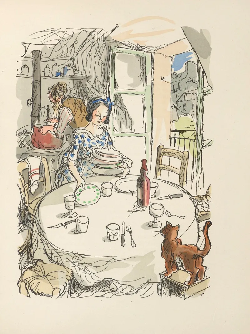 Scenes De La Vie De Boheme Pl 19 Wall Art by Hautot - High-Resolution Digital Print