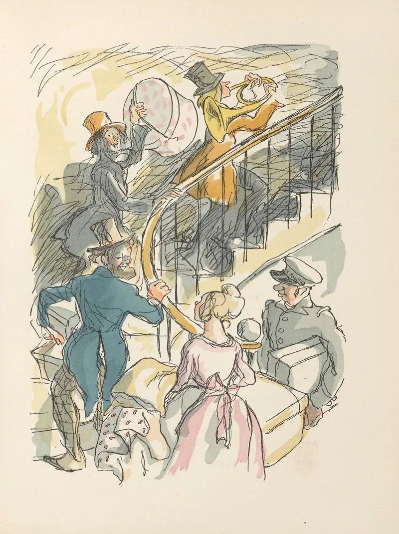 Scenes De La Vie De Boheme Pl 26 Wall Art by Hautot - High-Resolution Digital Print