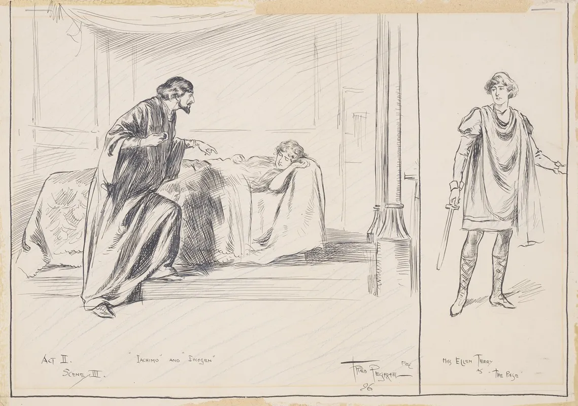 Scenes From Cymbeline At The Lyceum 2 Wall Art by Frederick Pegram - High-Resolution Digital Print