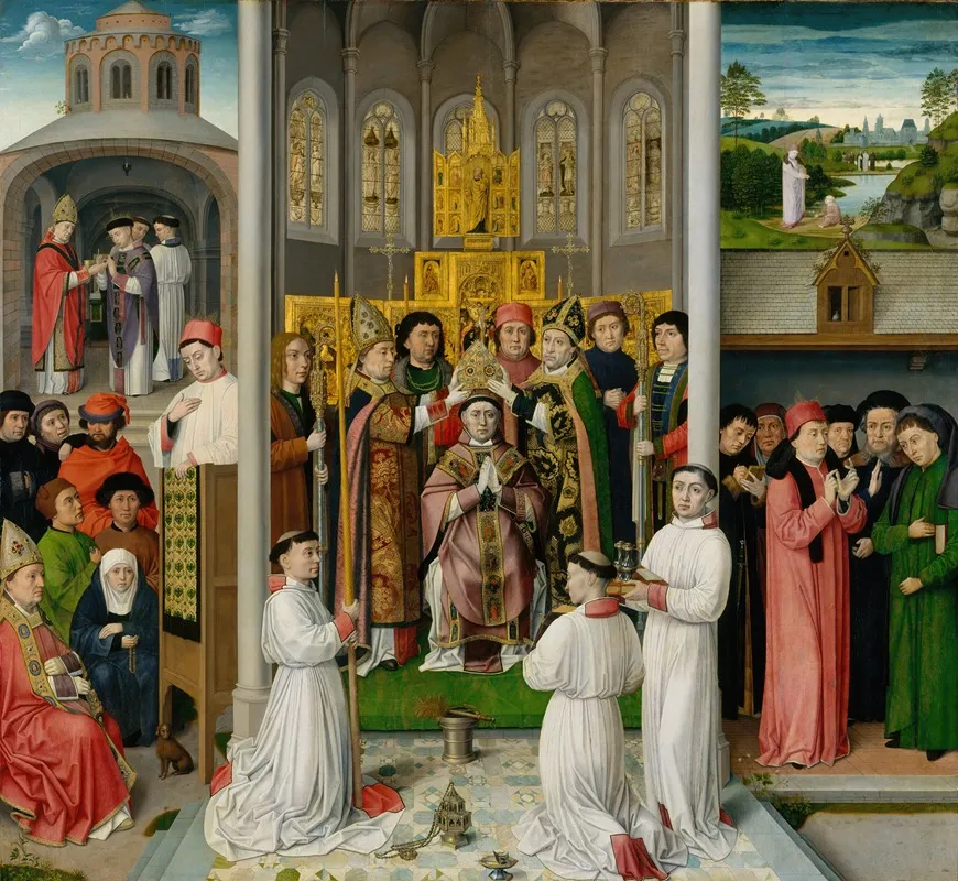 Scenes From The Life Of Saint Augustine Of Hippo Wall Art by Master of Saint Augustine - High-Resolution Digital Print