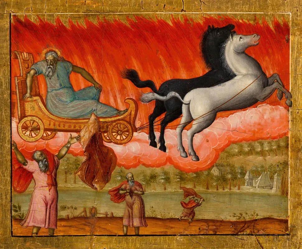 Scenes From The Life Of The Prophet Elijah Wall Art by Bulgarian School - High-Resolution Digital Print