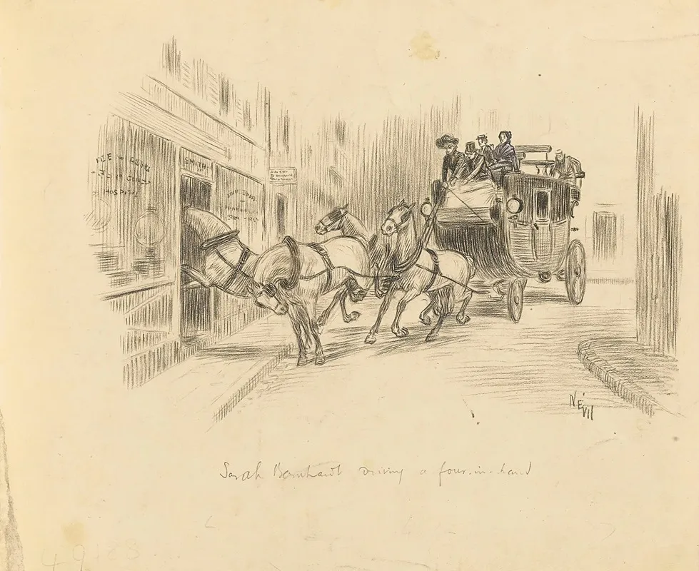 Scenes Of Sarah Bernhardts Life 10 4 Wall Art by Nevil - High-Resolution Digital Print