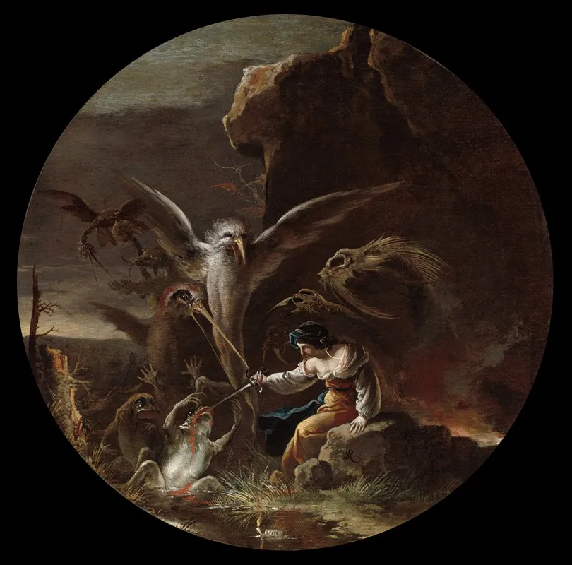 Scenes Of Witchcraft Morning Wall Art by Salvator Rosa - High-Resolution Digital Print