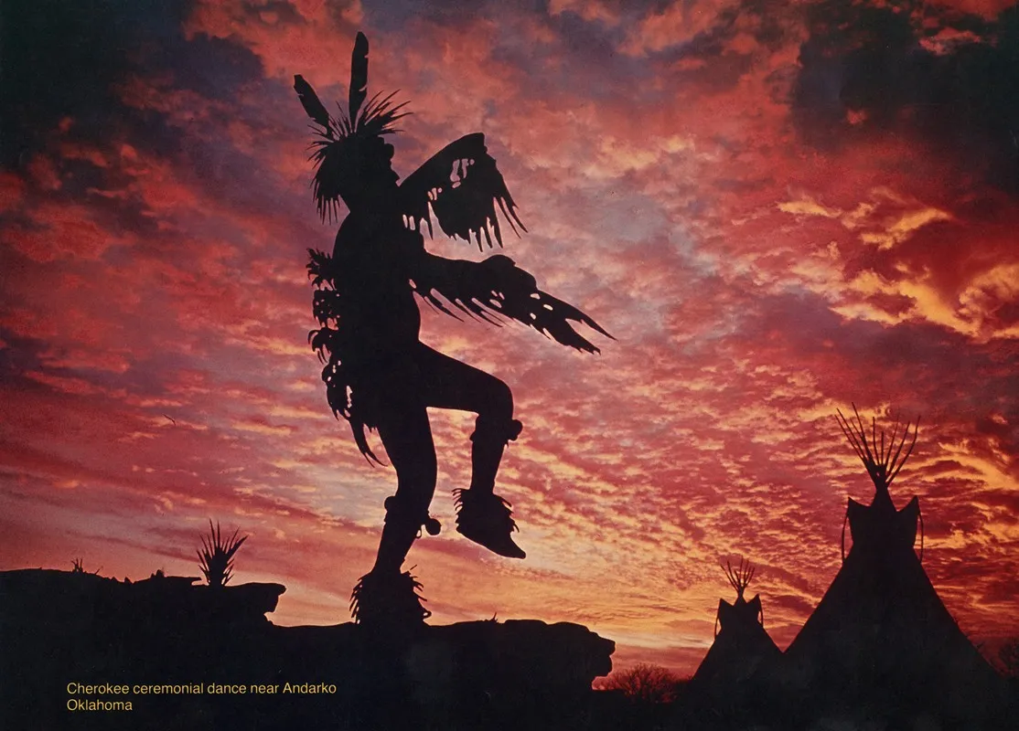 Scenically Yours Ceremonial Cherokee Dance Near Andarko Oklahoma