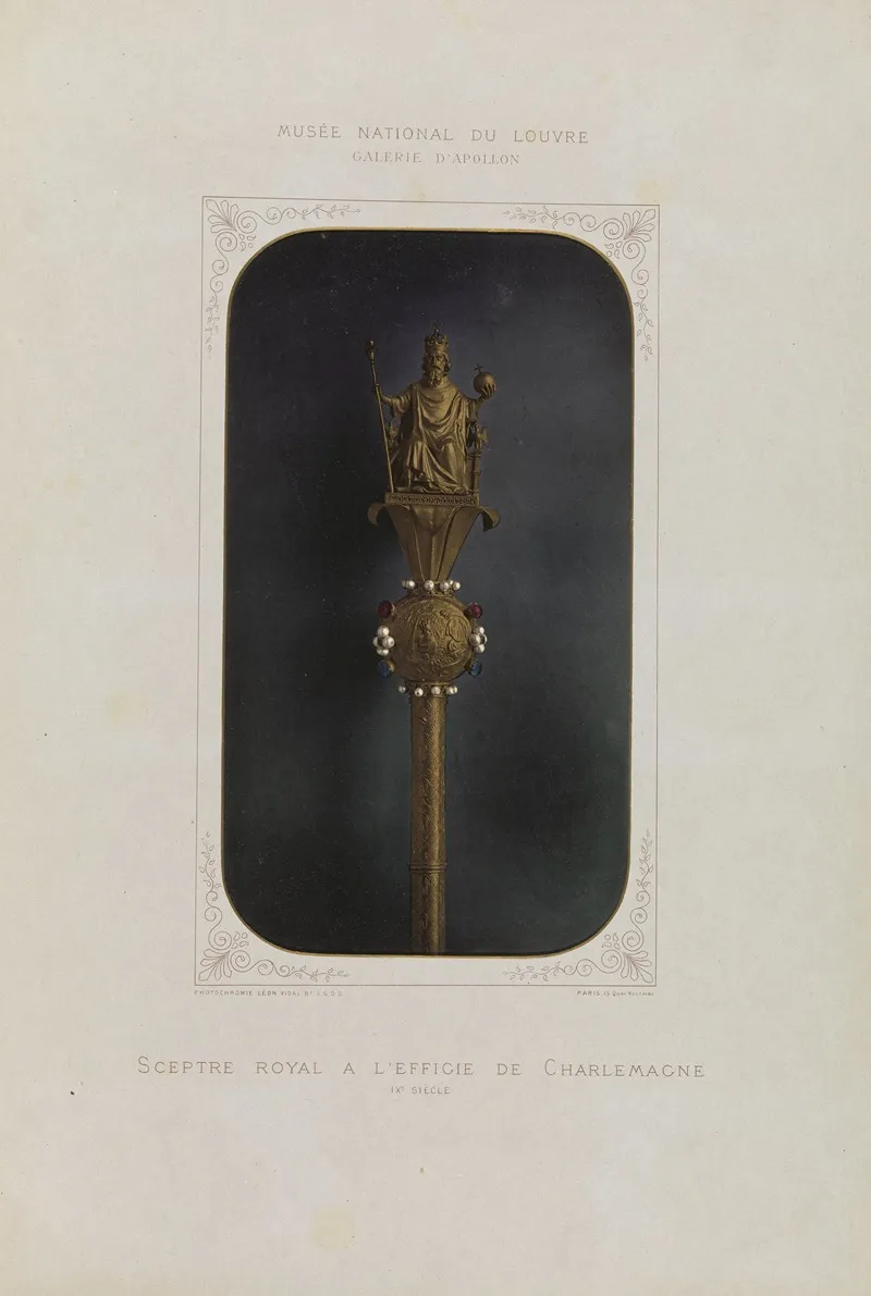Sceptre Royal A Leffigie De Charlemagne Wall Art by Léon Vidal - High-Resolution Digital Print
