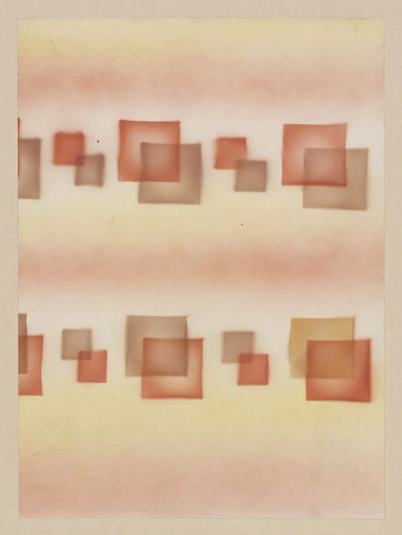 Schabloniertes Papier Schablonenspritzpapier 19