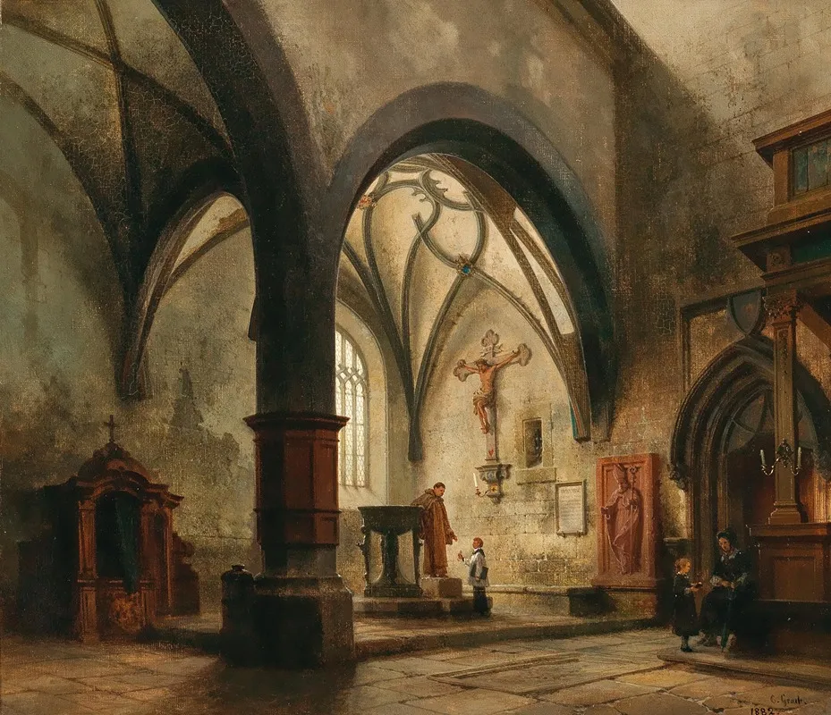 Schaffhausen Johanniskirche Wall Art by Carl Georg Anton Graeb - High-Resolution Digital Print