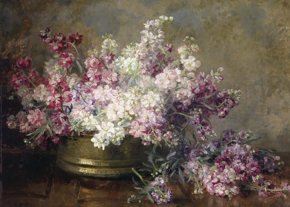 Schale Mit Blumen Wall Art by Marie Egner - High-Resolution Digital Print