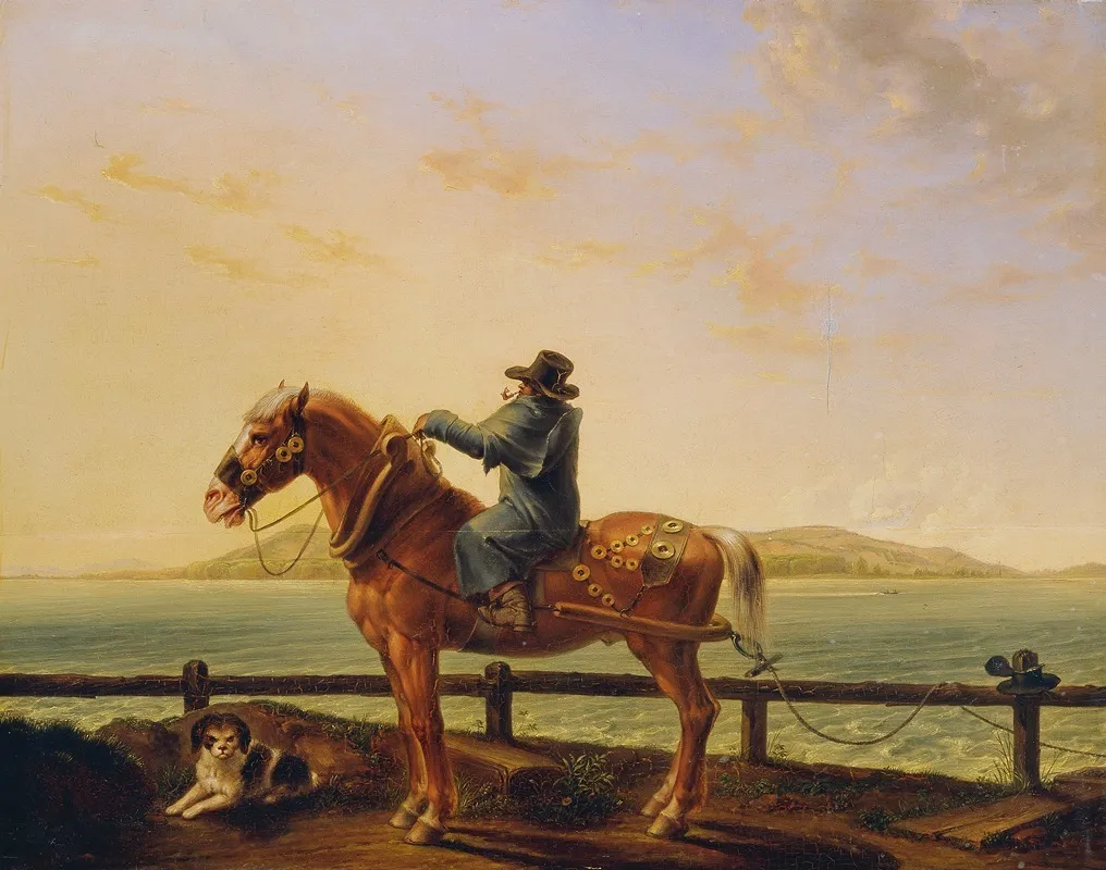 Schiffszieher Wall Art by Sigmund Ferdinand Ritter von Perger - High-Resolution Digital Print