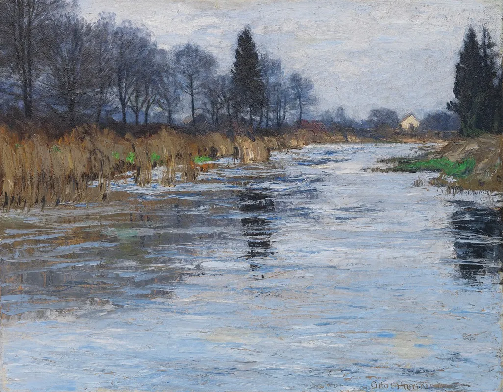 Schilfteich An Der Mulde Wall Art by Otto Altenkirch - High-Resolution Digital Print