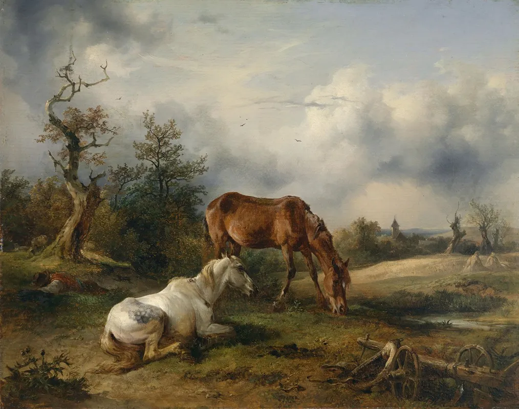Schimmel Und Fuchs Auf Der Weide 2