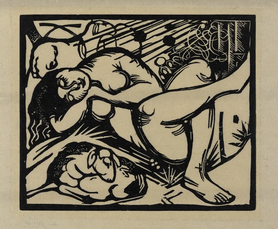 Schlafende Hirtin 2 Wall Art by Franz Marc - High-Resolution Digital Print
