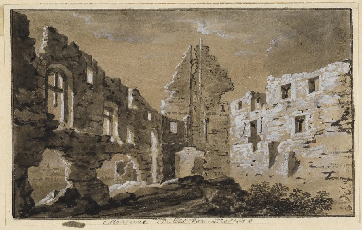 Schlosruine Im Mondlicht
