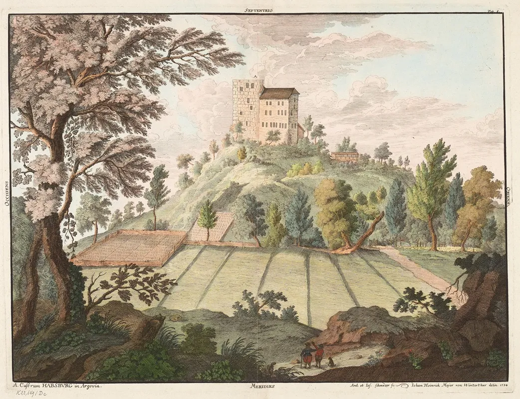 Schloss Habsburg Wall Art by Johann Jakob Meyer - High-Resolution Digital Print