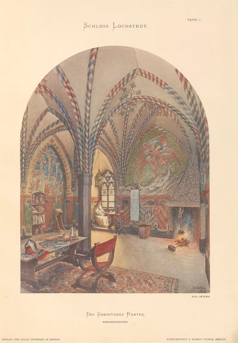 Schloss Lochstedt Und Seine Malerien Pl 01 Wall Art by Conrad Emanuel Steinbrecht - High-Resolution Digital Print