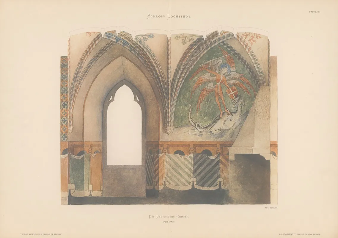Schloss Lochstedt Und Seine Malerien Pl 03 Wall Art by Conrad Emanuel Steinbrecht - High-Resolution Digital Print