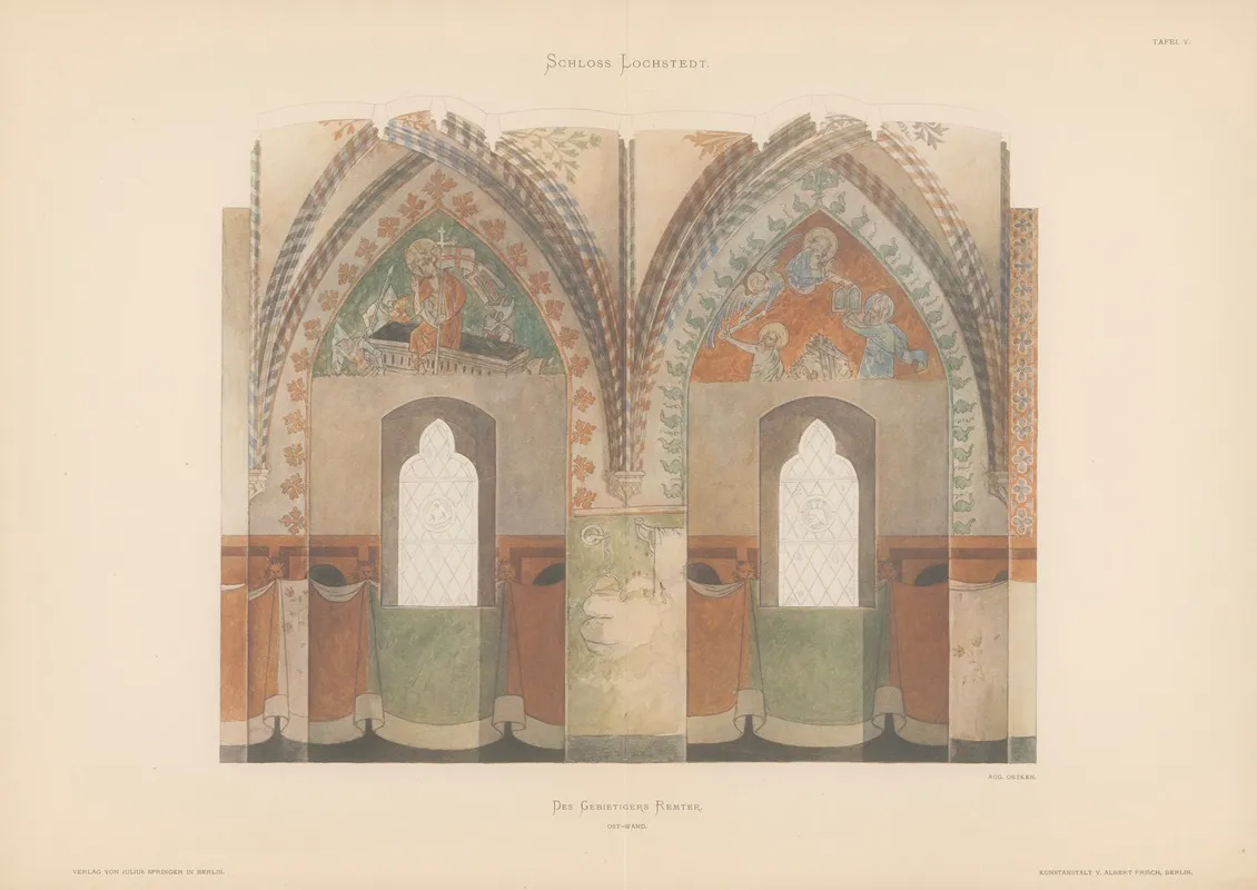 Schloss Lochstedt Und Seine Malerien Pl 05 Wall Art by Conrad Emanuel Steinbrecht - High-Resolution Digital Print
