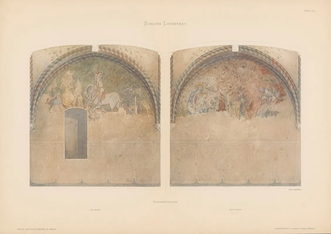 Schloss Lochstedt Und Seine Malerien Pl 06 Wall Art by Conrad Emanuel Steinbrecht - High-Resolution Digital Print