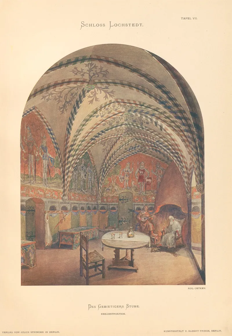 Schloss Lochstedt Und Seine Malerien Pl 07 Wall Art by Conrad Emanuel Steinbrecht - High-Resolution Digital Print