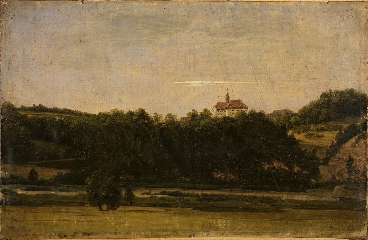 Schloss Uber Baumen Wall Art by Georg Wilhelm Issel - High-Resolution Digital Print