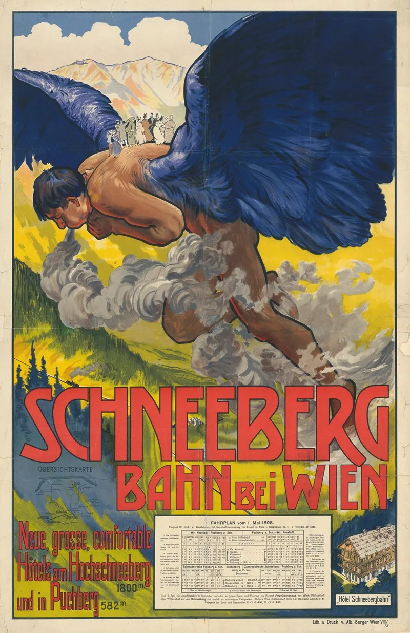 Schneeberg Bahn Bei Wien Wall Art by Alfred Roller - High-Resolution Digital Print