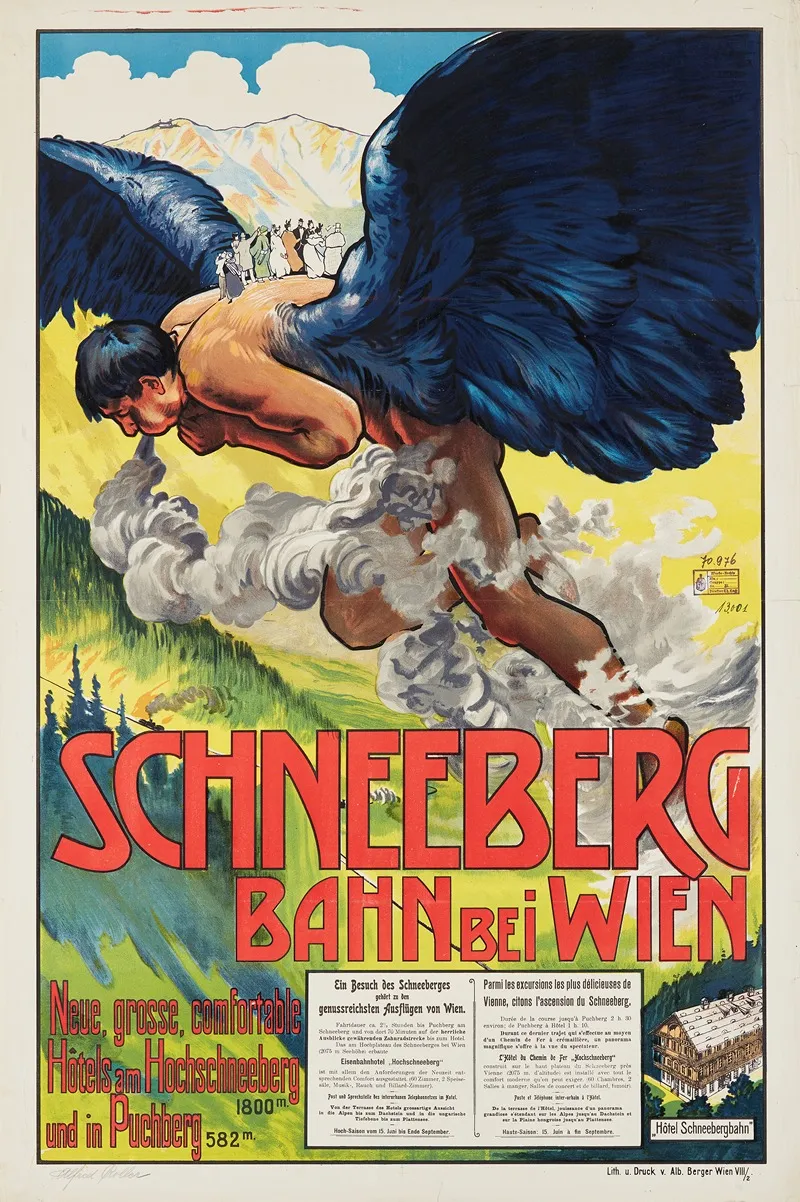 Schneebergbahn Bei Wien Wall Art by Alfred Roller - High-Resolution Digital Print
