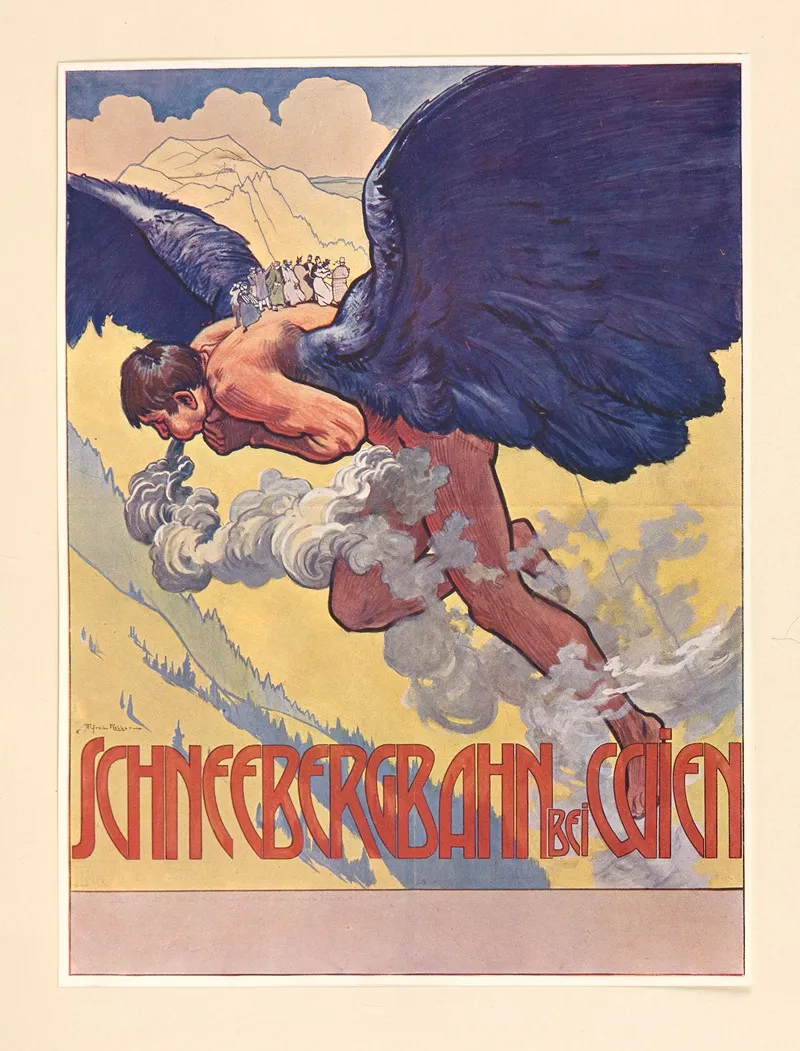 Schneebergbahn Nach Dem Originalentwurf Des Kunstlers Wall Art by Alfred Roller - High-Resolution Digital Print