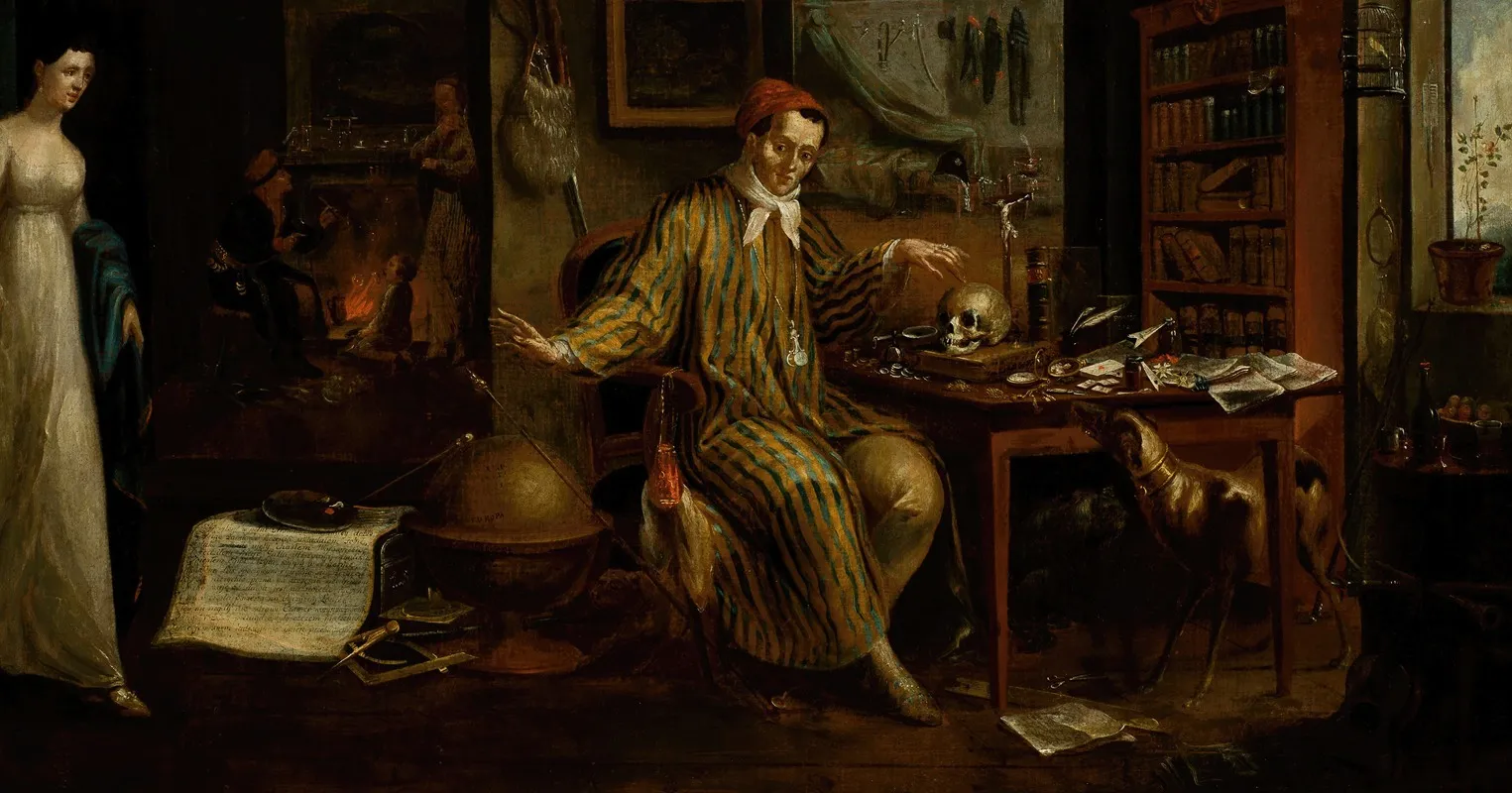 Scholar In His Studio Wall Art by Michał Stachowicz - High-Resolution Digital Print