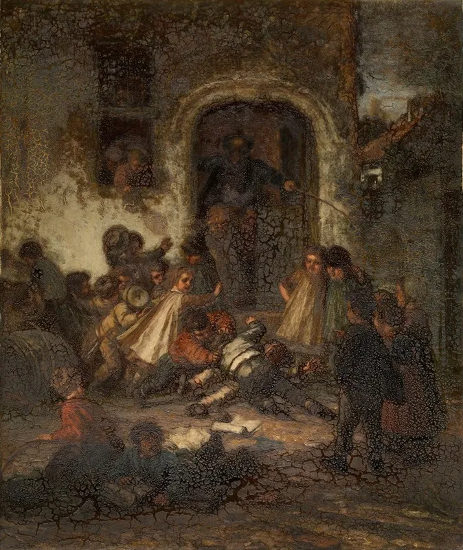 School Is Out Wall Art by Eugène François de Block - High-Resolution Digital Print