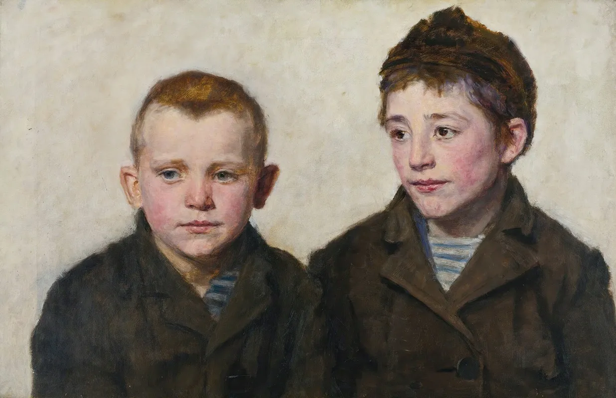 Schoolboys From Anglet Wall Art by Emilie Mundt - High-Resolution Digital Print