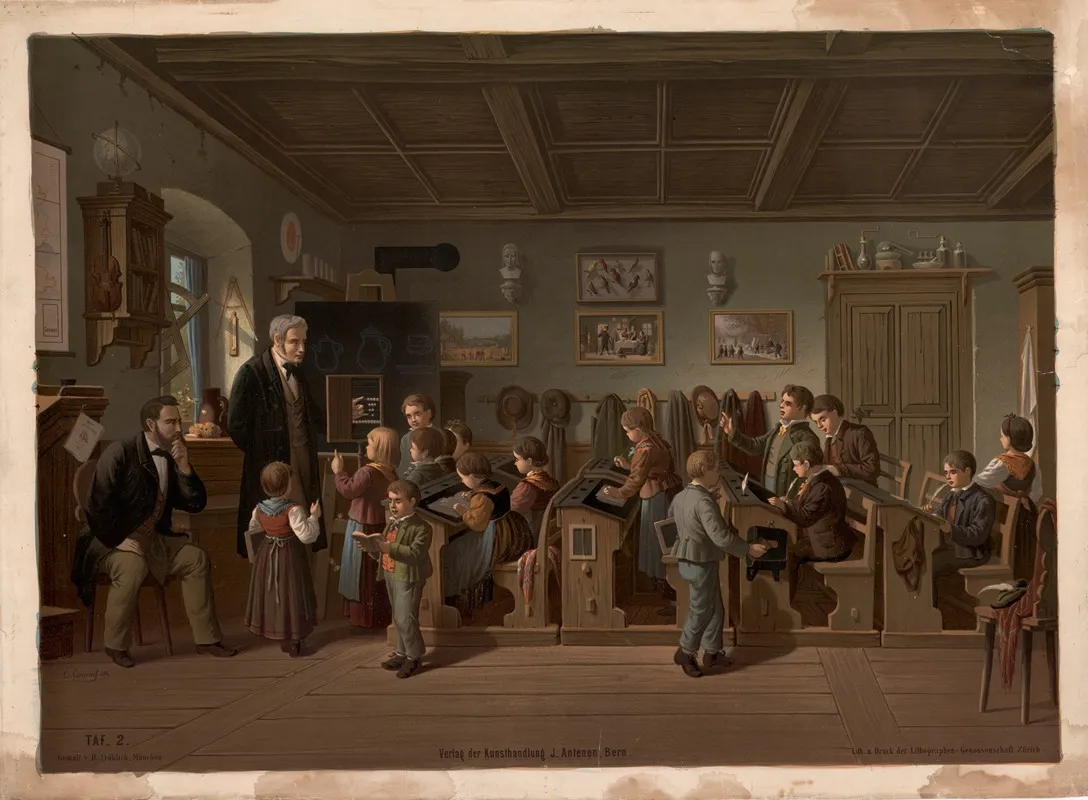 Schoolroom Wall Art by Bernhard Fröhlich - High-Resolution Digital Print