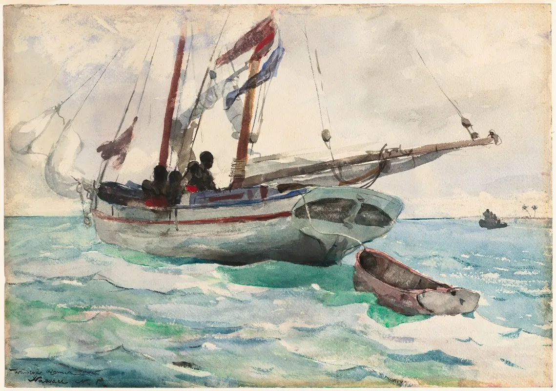 Schooner Nassau Wall Art by Winslow Homer - High-Resolution Digital Print