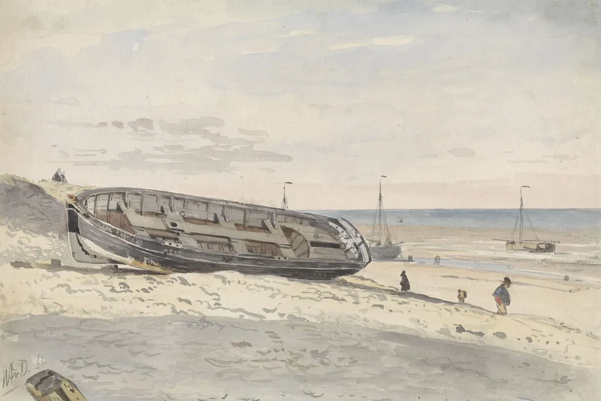 Schuiten Op Het Strand