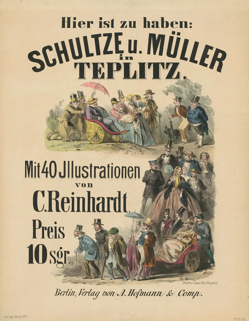 Schultze Und Muller In Teplitz Mit 40 Illustrationen Von C Reinhardt