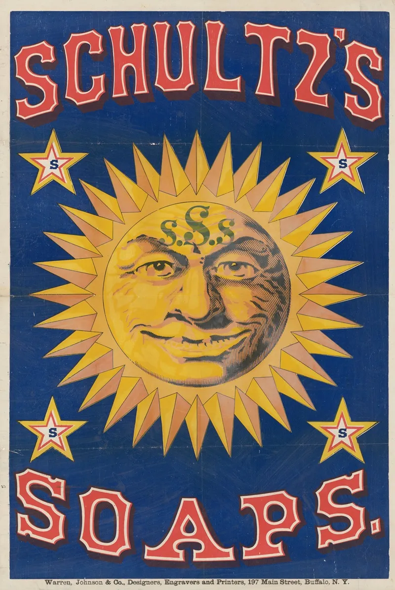 Schultzs Soaps Wall Art by Warren, Johnson &amp; Co. - High-Resolution Digital Print