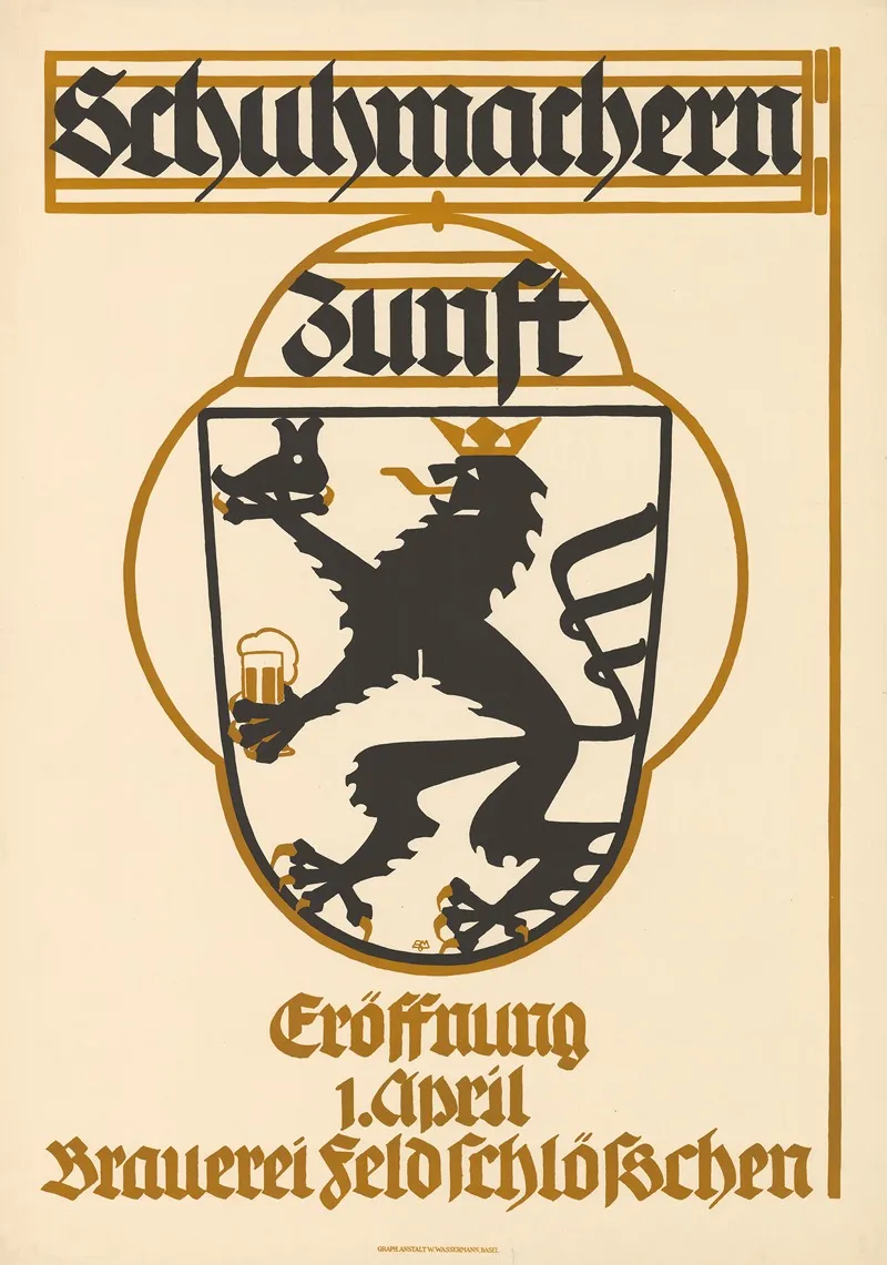Schumachernzunft Eroffnung Brauerei Feldschlosschen