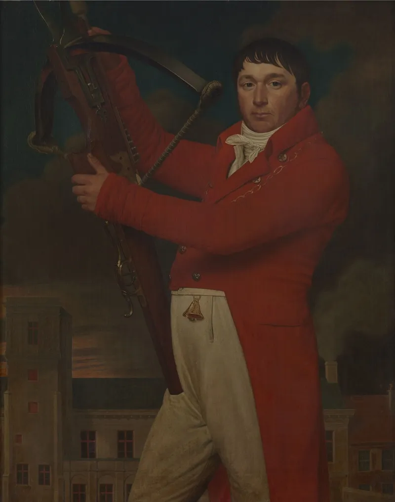 Schuttersportret Van Burgemeester Jean Baptiste Coppieters T Wallant Wall Art by Joseph Denis Odevaere - High-Resolution Digital Print