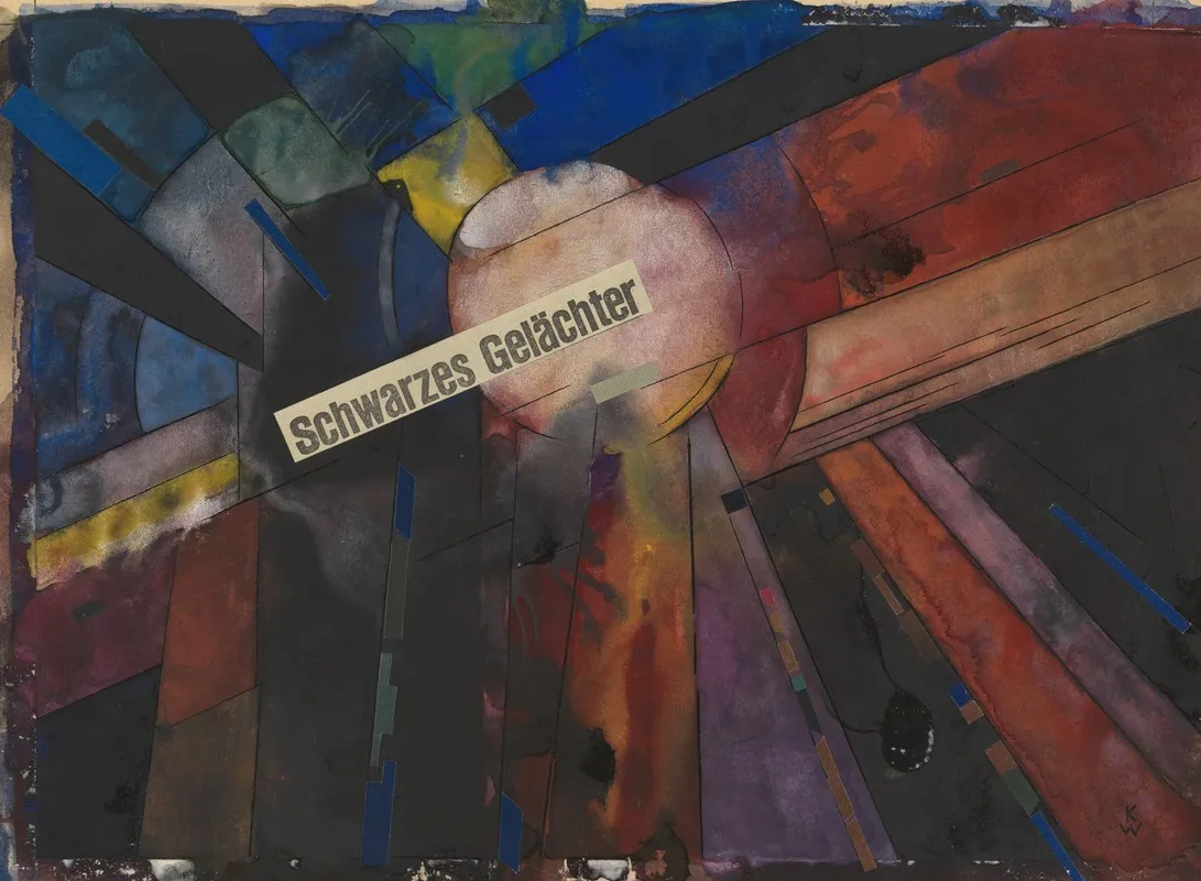 Schwarzes Gelachter Wall Art by Karl Wiener - High-Resolution Digital Print