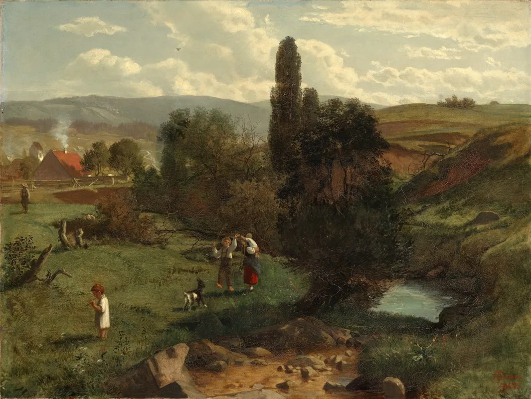 Schwarzwaldlandschaft Wall Art by Hans Thoma - High-Resolution Digital Print