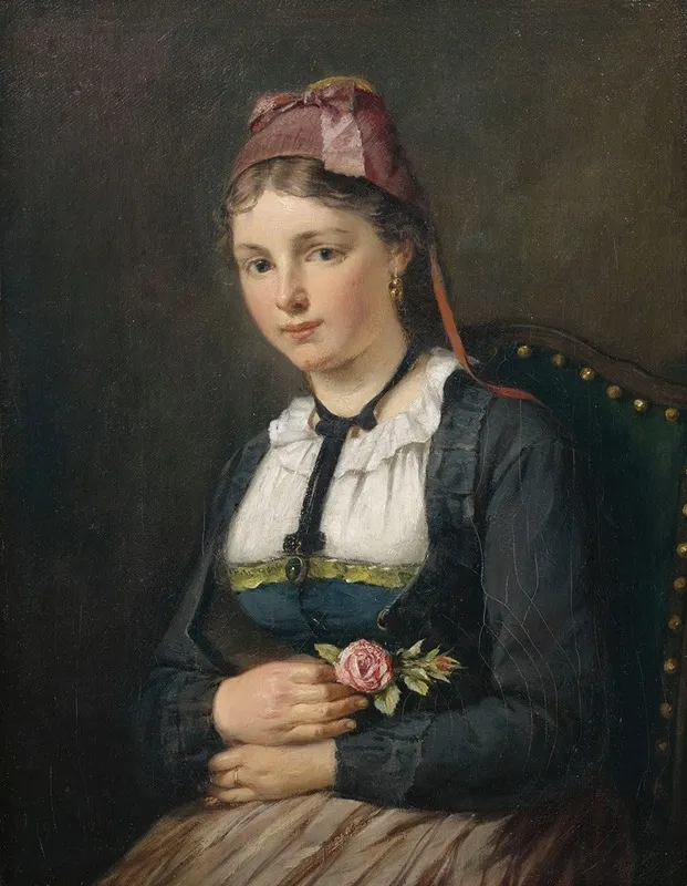 Schwarzwaldmadchen Wall Art by August Müller - High-Resolution Digital Print