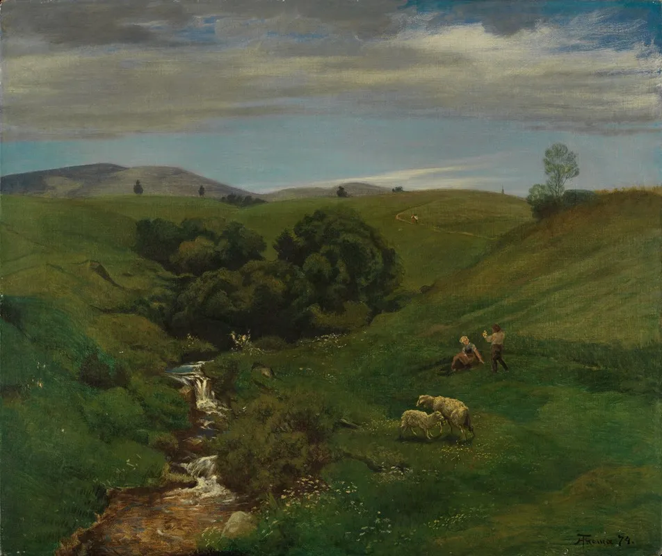 Schwarzwaldwiese Wall Art by Hans Thoma - High-Resolution Digital Print