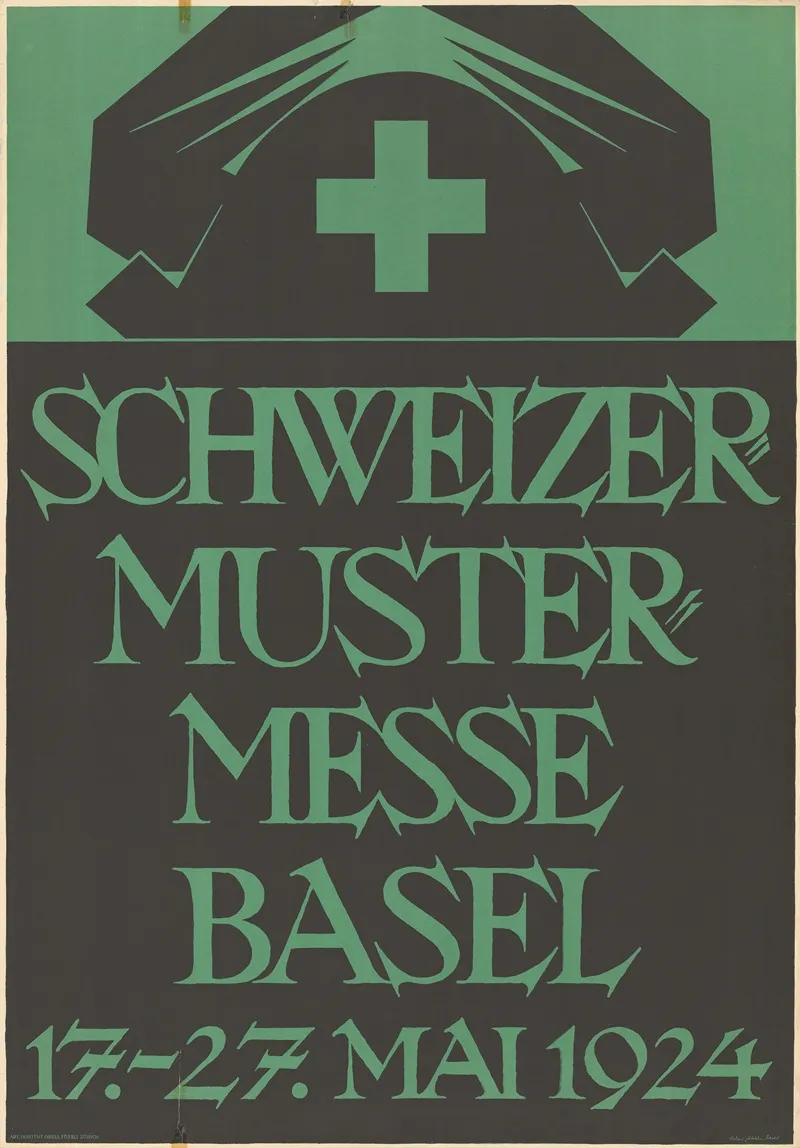 Schweizer Mustermesse Basel 17 27 Mai 1924 Wall Art by Robert Stöcklin - High-Resolution Digital Print