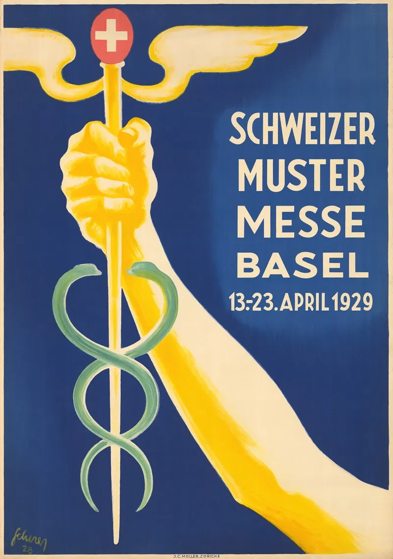 Schweizer Mustermesse Basel 2 Wall Art by Carl Scherer - High-Resolution Digital Print